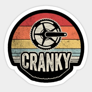 Cranky Funny Bike Bicycle Biking Bike Lover Gift Cyclist Gift Bicycle Lovers Sticker